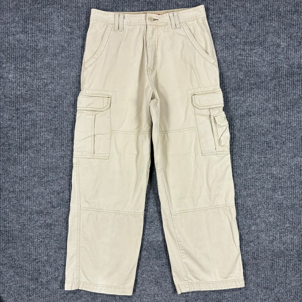 UNIONBAY Mens Cargo Pants Size 32x29 Beige Utility Cotton Outdoor Hiking